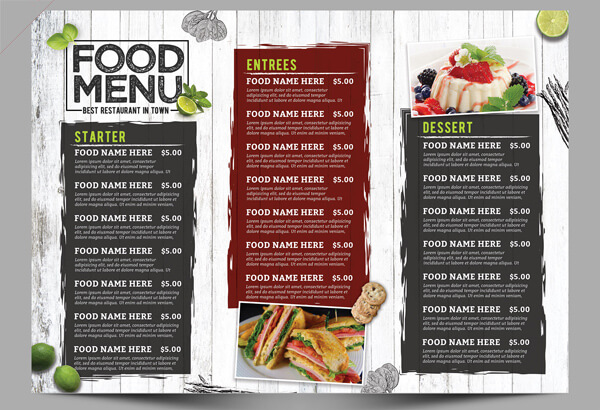 full color placemat