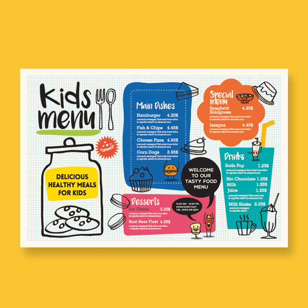 placemat avantage custom placemats montreal