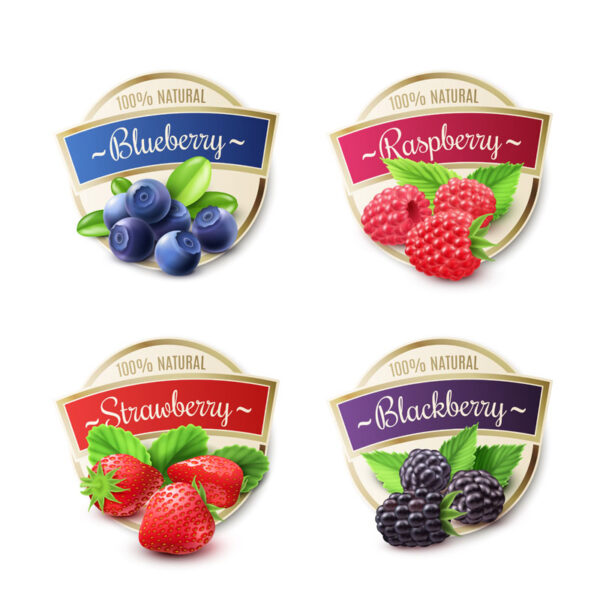 2500 CUSTOM STICKERS 4 COLORS 1" x 1"1/2